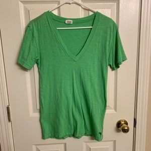Size S Victoria’s Secret Pink Lime Green Vneck